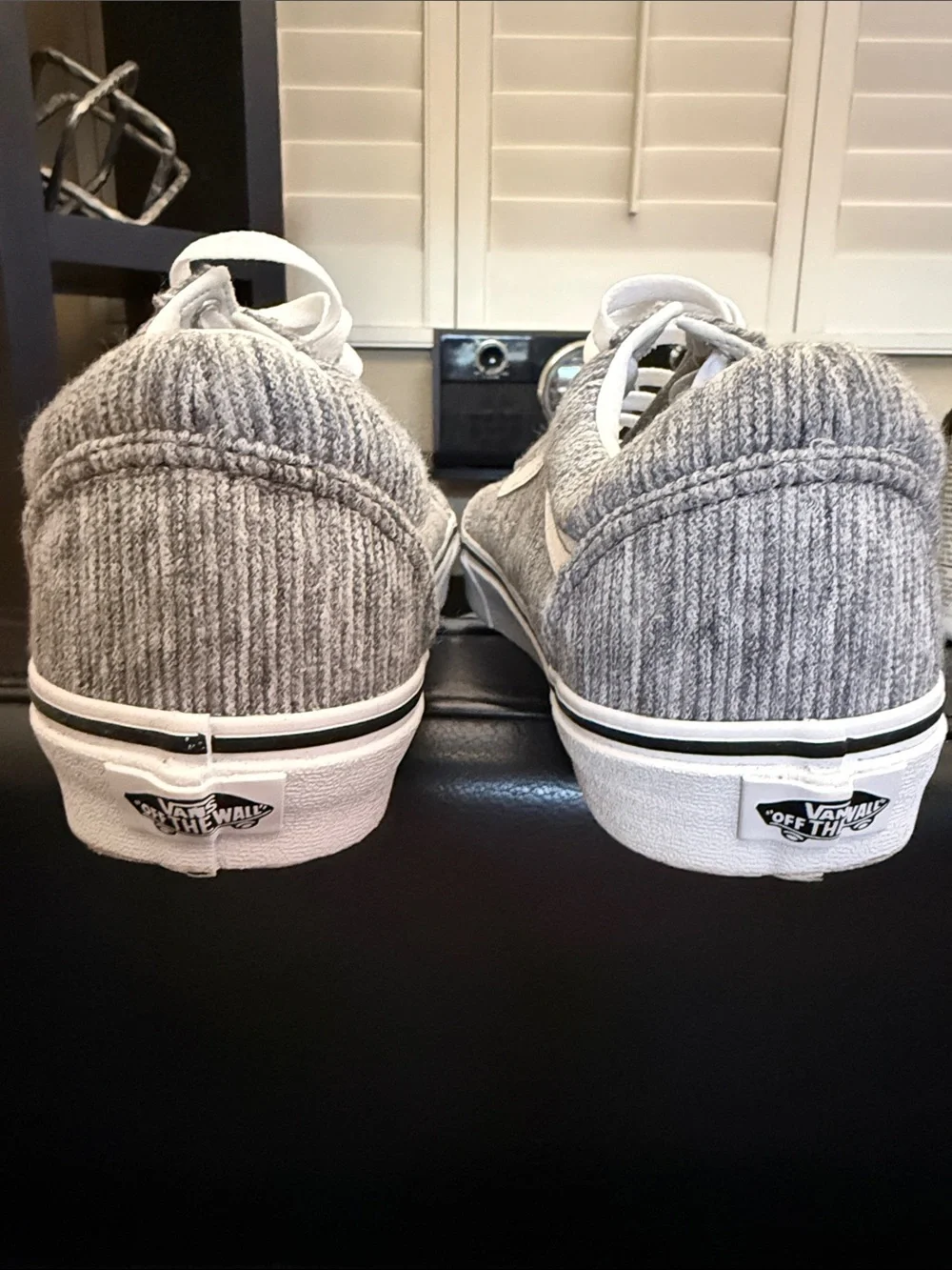 Vans gray textured